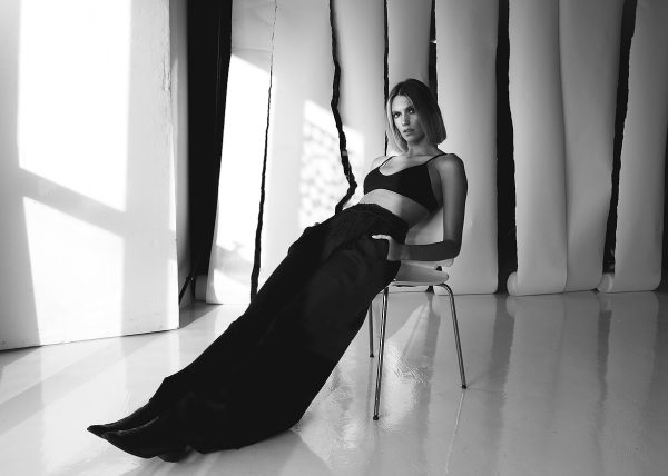 Beautiful model photography showcasing Amber in the studio.