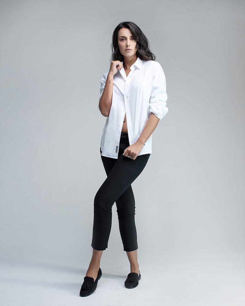 Explore Carol's model portfolio with intimate and stylish studio portraits.