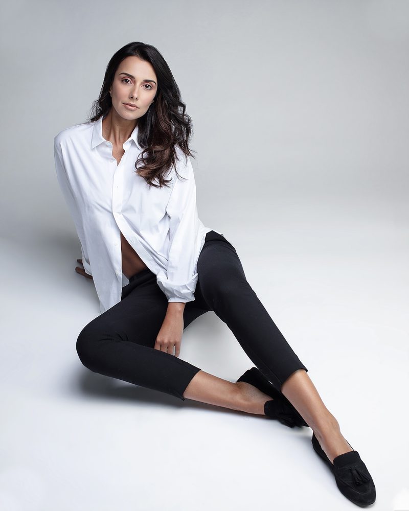 Explore Carol's model portfolio with intimate and stylish studio portraits.