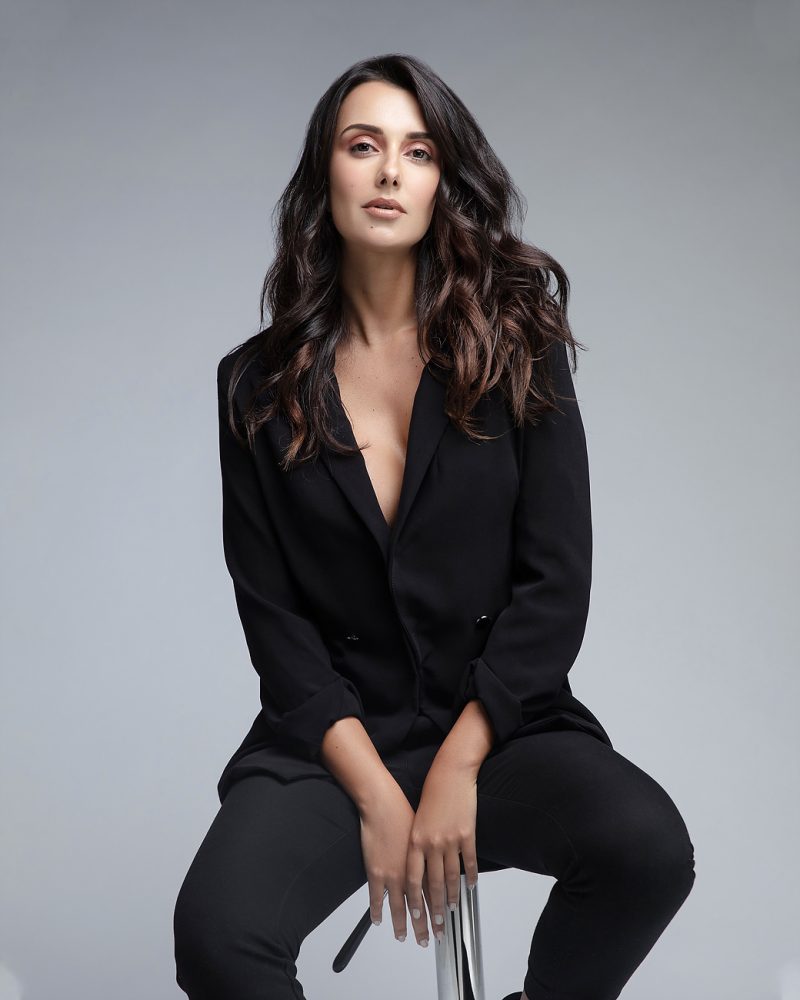 Explore Carol's model portfolio with intimate and stylish studio portraits.